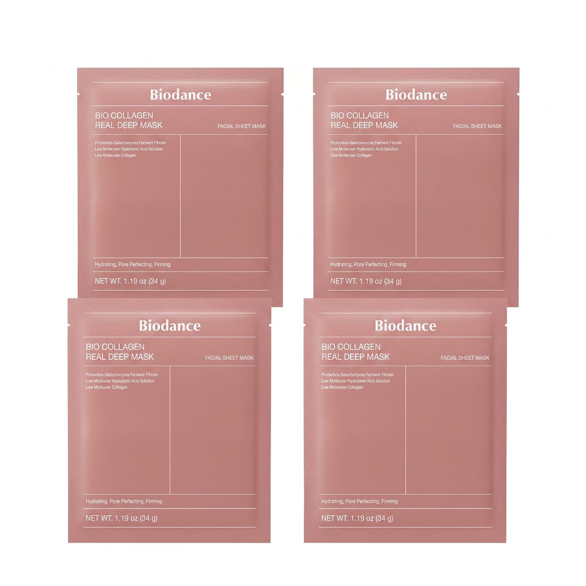 Biodance Bio-Collagen Real Deep Mask – 4 Sheets | Hydrogel Collagen Treatment