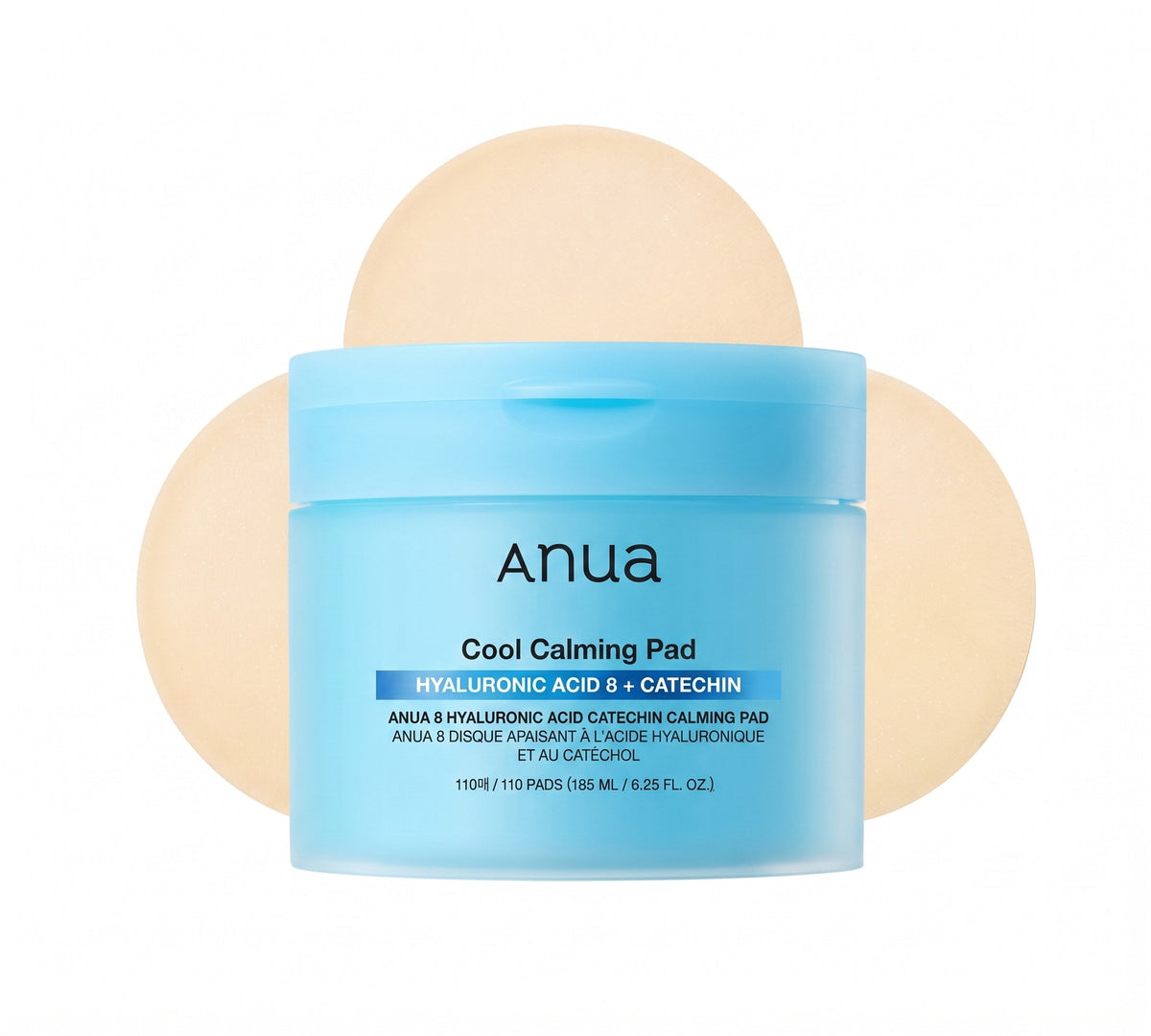 Anua 8 Hyaluronic Acid Catechin Calming Pad 110 pads